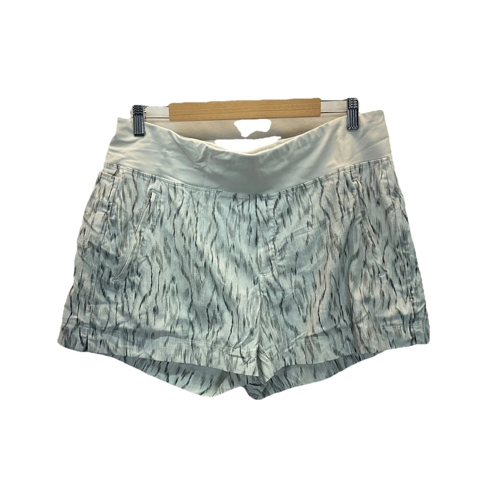sz 16 Athleta trekkie north workout shorts pull on ‎ Print Nylon Outdoor Hiking